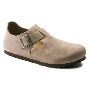Unisex London Suede Leather Taupe Regular/Wide