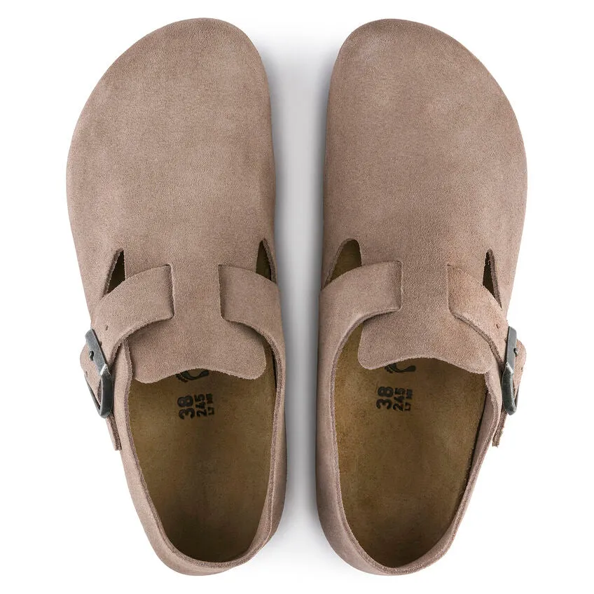 Unisex London Suede Leather Taupe Regular/Wide