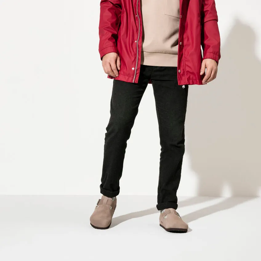Unisex London Suede Leather Taupe Regular/Wide