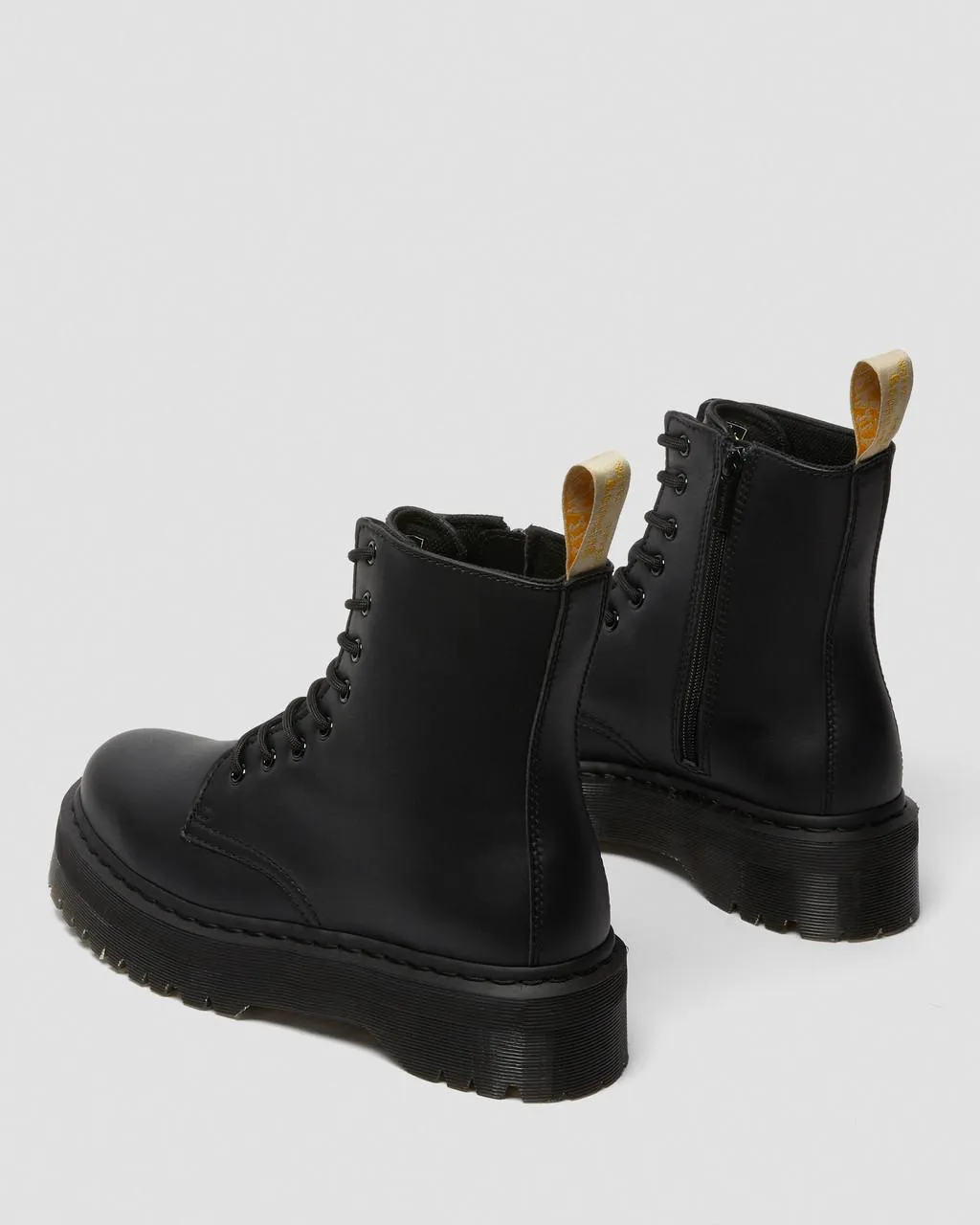 Unisex Vegan Jadon II Mono Platform Boots Black
