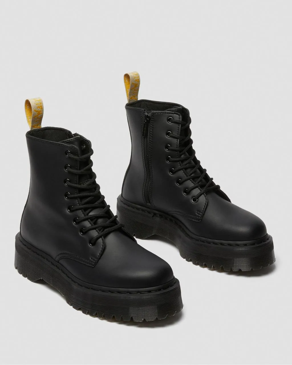 Unisex Vegan Jadon II Mono Platform Boots Black