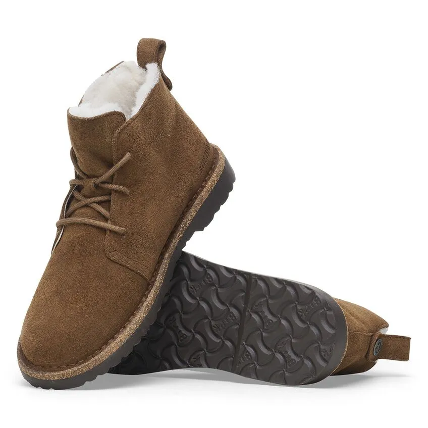 Uppsala Mid Shearling Suede Leather Regular/Wide Dark Tea