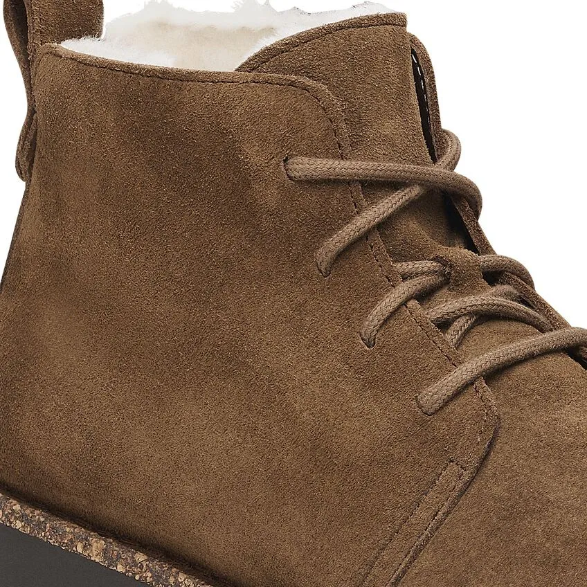Uppsala Mid Shearling Suede Leather Regular/Wide Dark Tea