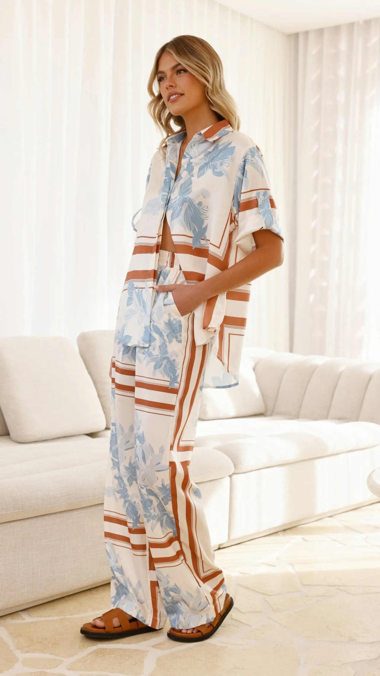 Valene Pants - Amore Print