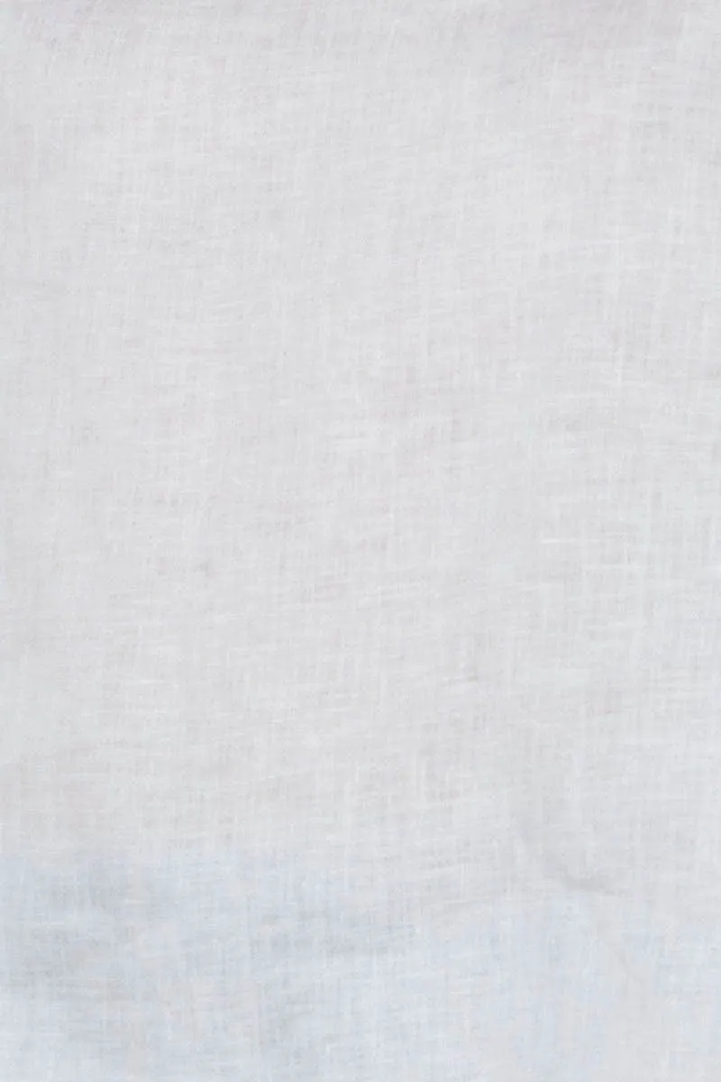 White Crop Top Short Sleeve Relaxed Linen