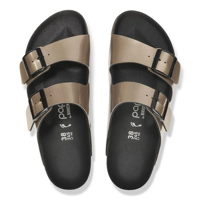 Women's Arizona Platform Birko-flor Metallic Taupe Medium/Narrow