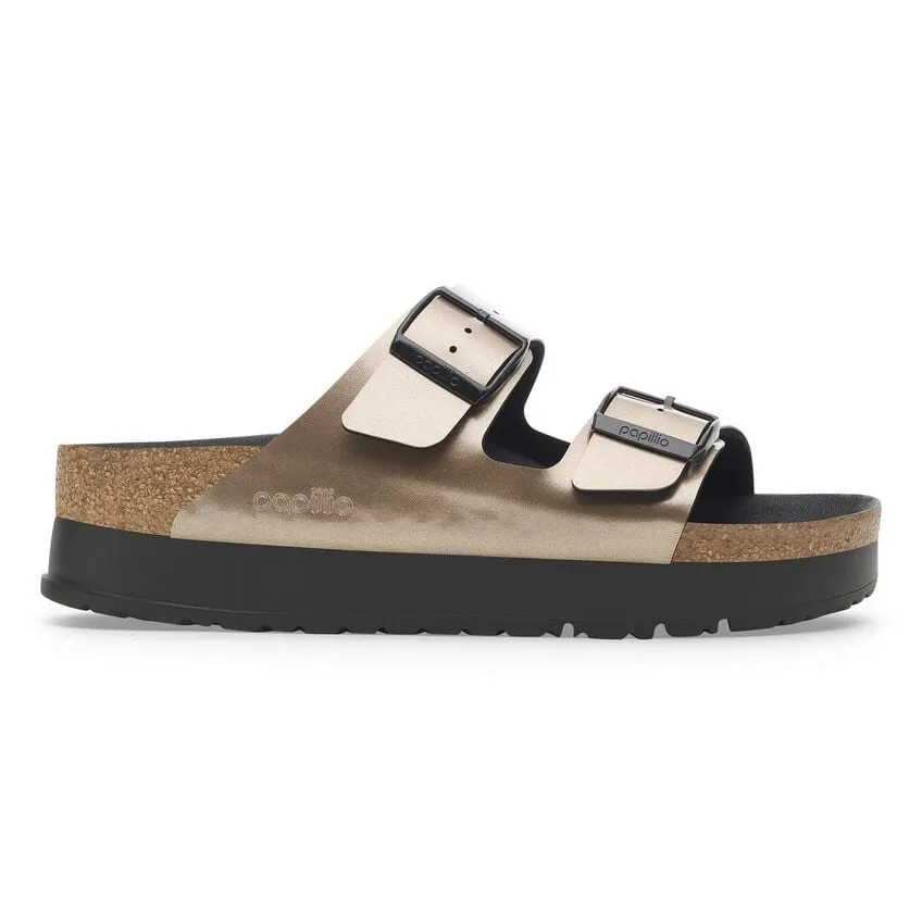 Women's Arizona Platform Birko-flor Metallic Taupe Medium/Narrow