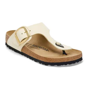 Women's Gizeh Big Buckle Nubuck Leather Ecru Regular/Wide