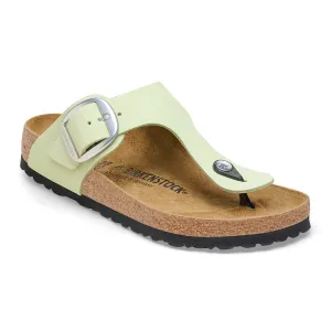 Women's Gizeh Big Buckle Nubuck Leather Faded Lime Regular/Wide