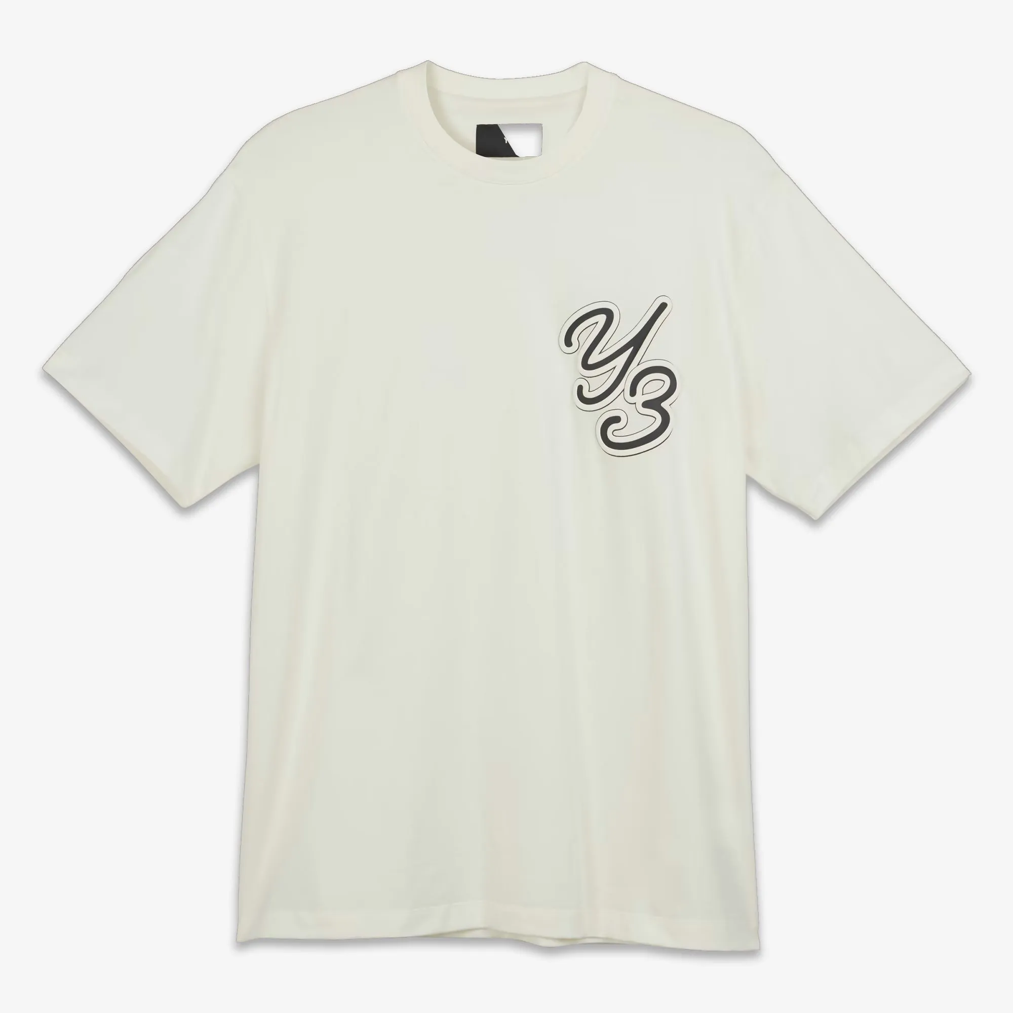 Y-3 | GRAPHIC SHORT SLEEVE TEE  { WHITE